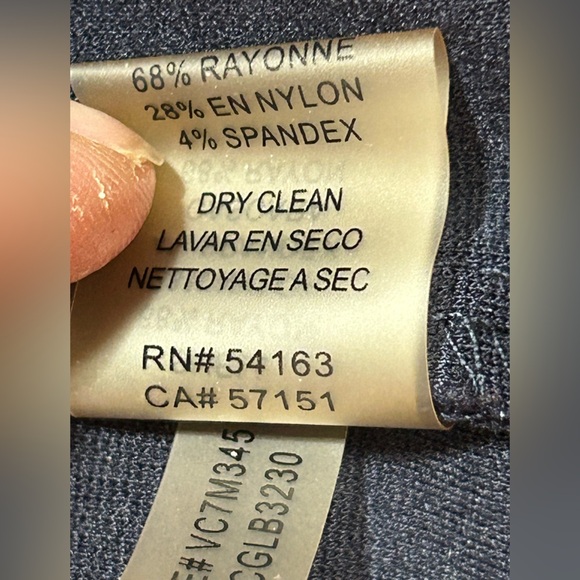 Vince Camuto Midnight Blue Scalloped Sleeveless Zippered Dress Size 4 - Picture 10 of 13